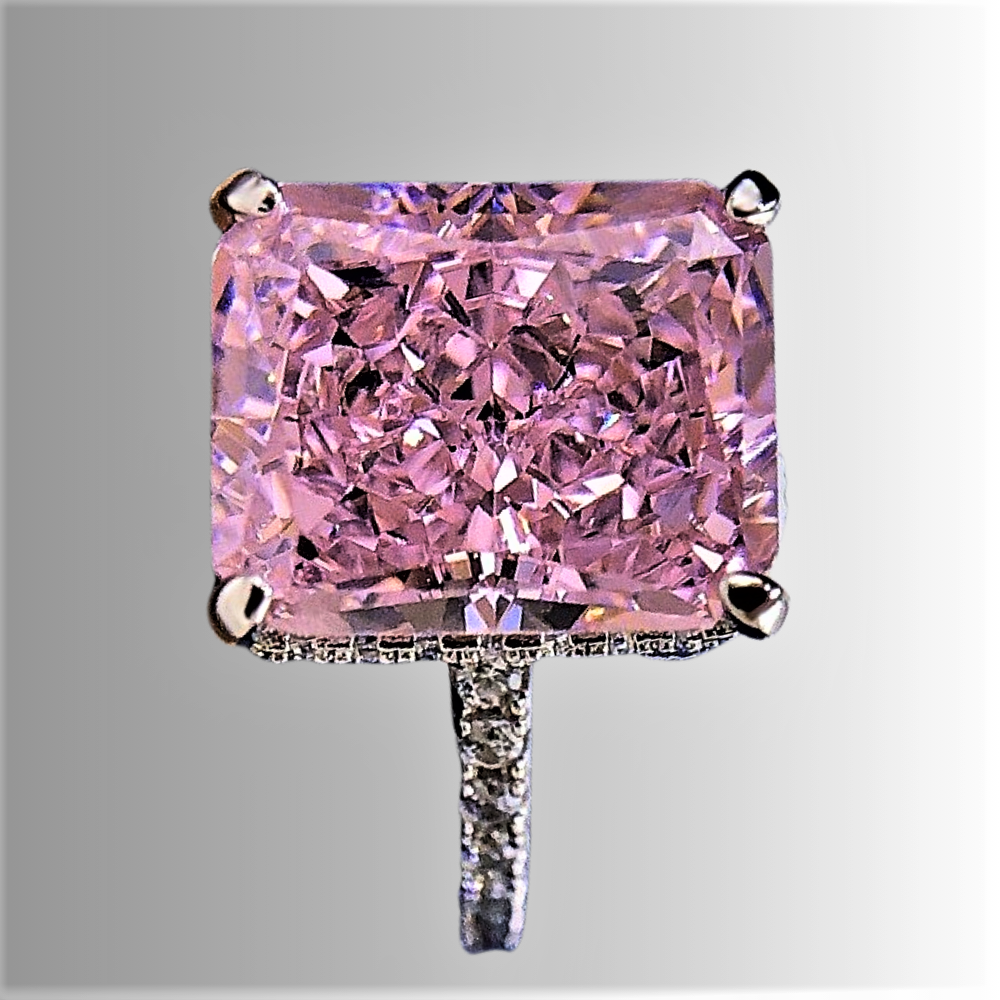 Solitario "Radiant Splendor" con diamante sintético