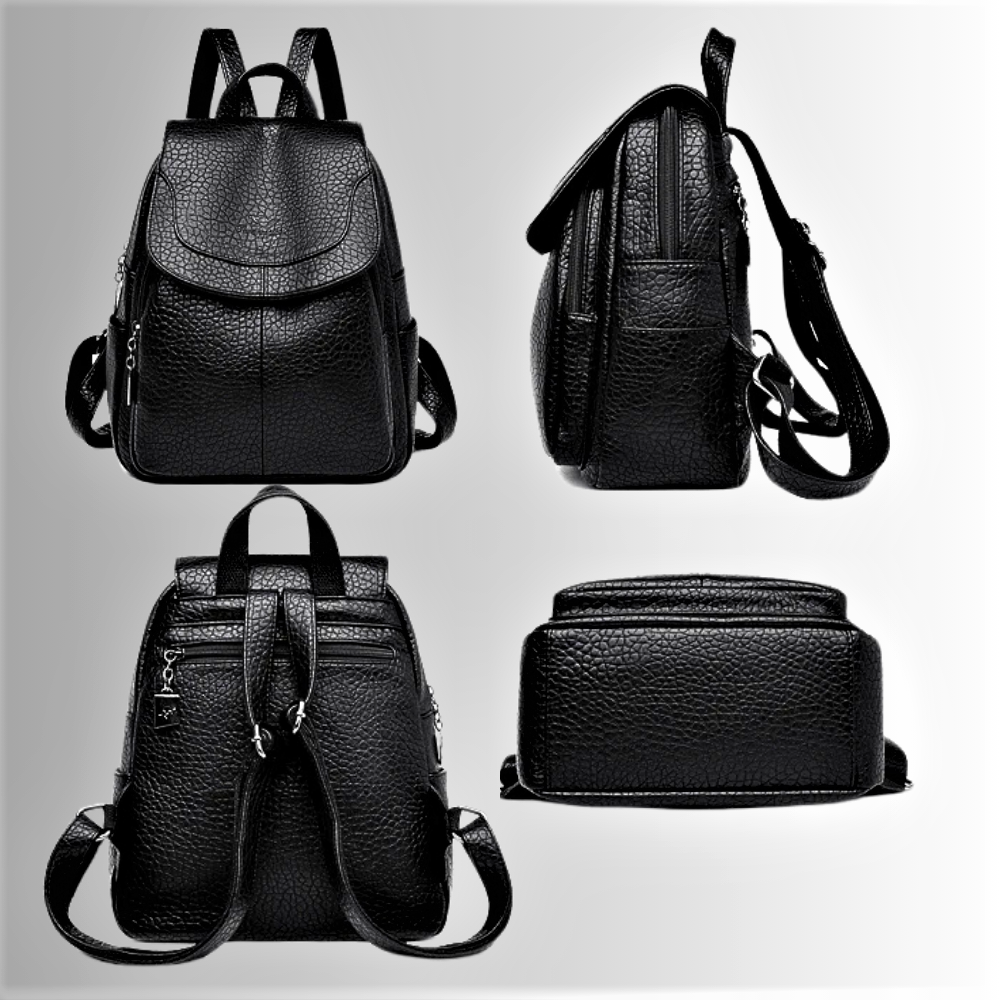 Mochila de piel de becerro martillada: lujo, refinamiento y artesanía