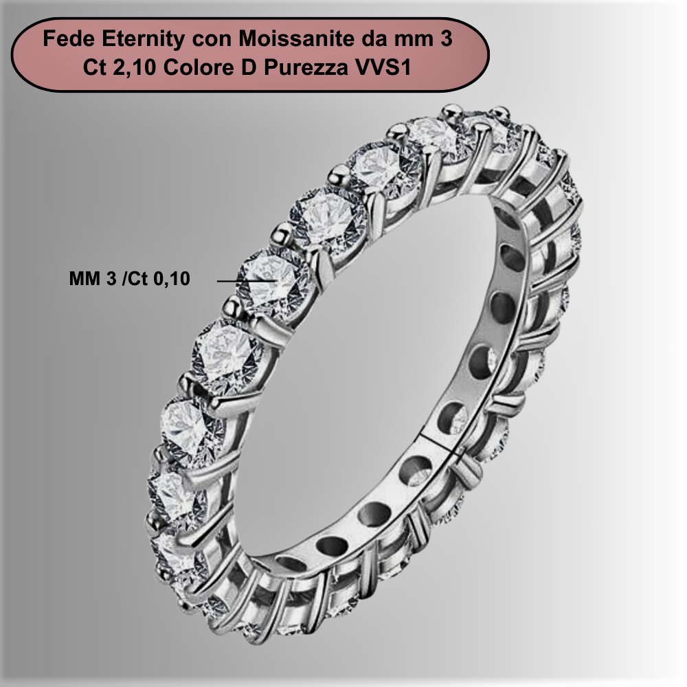 Anillo de eternidad con moissanitas certificadas: un accesorio imprescindible para la mujer con clase