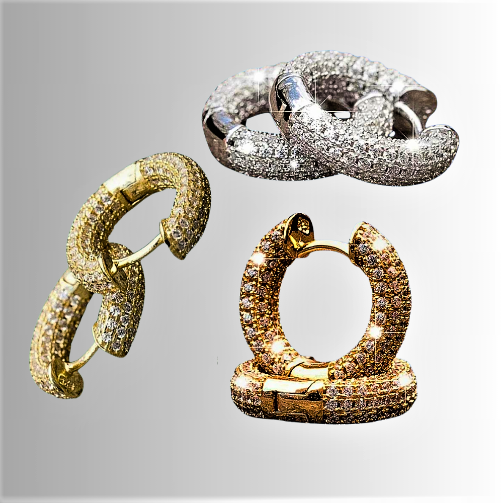 Pendientes de aro de la colección Elegance