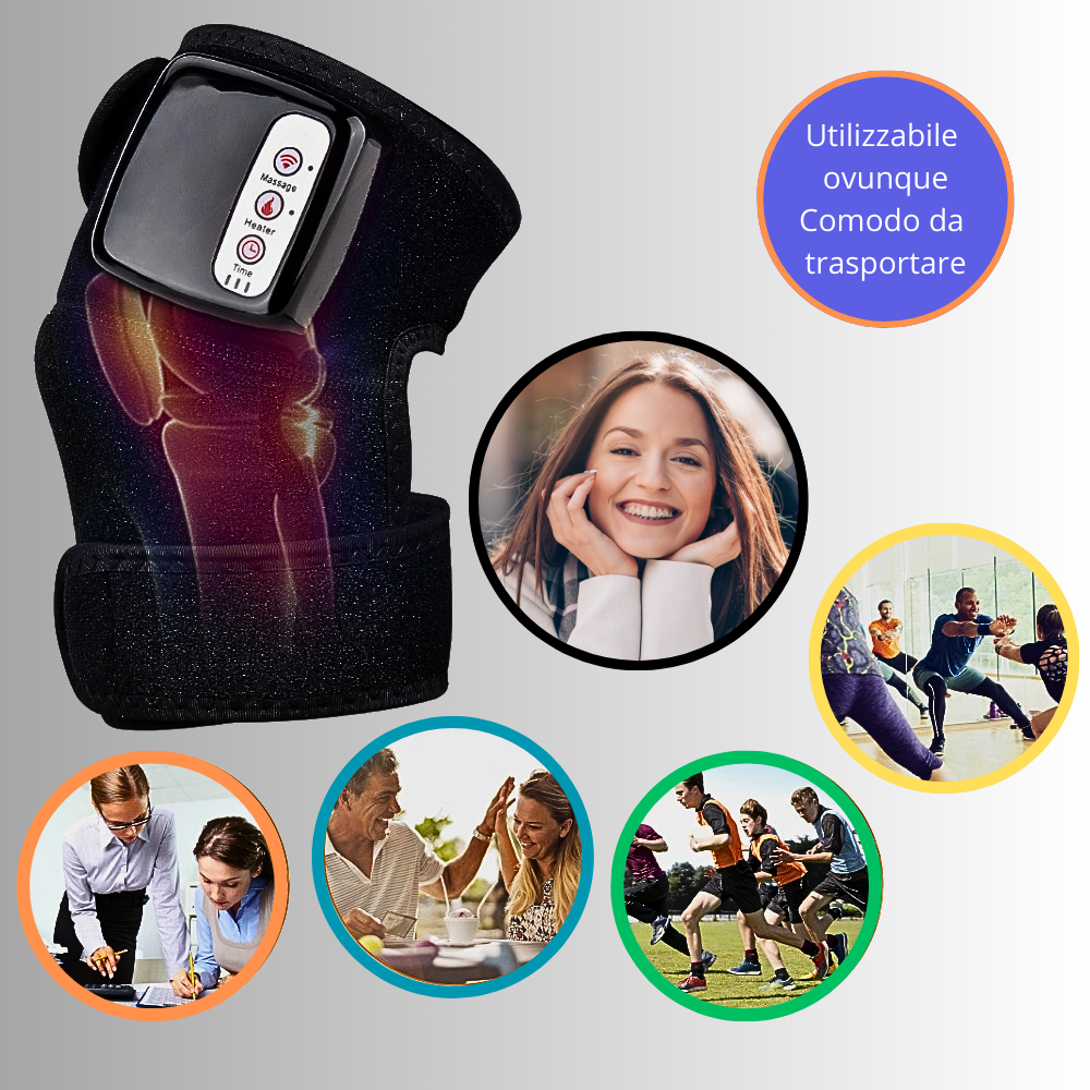 Masajeador vibratorio infrarrojo para el tratamiento del dolor de rodillas, codos y hombros