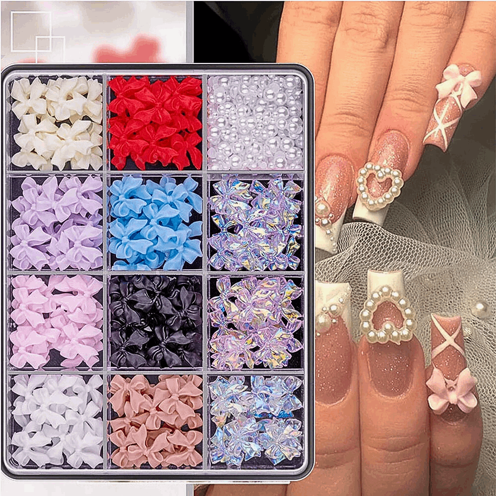 Set Decorazioni 3D per Nail Art: Fantasia e Creatività per il Tuo Fascino