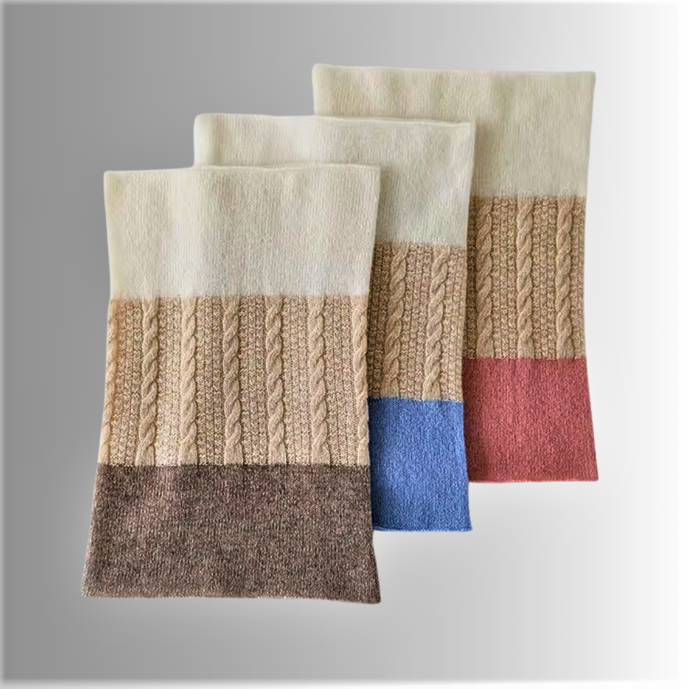 100% Pure Cashmere Neck Warmer: Luxury with a Touch of Originality