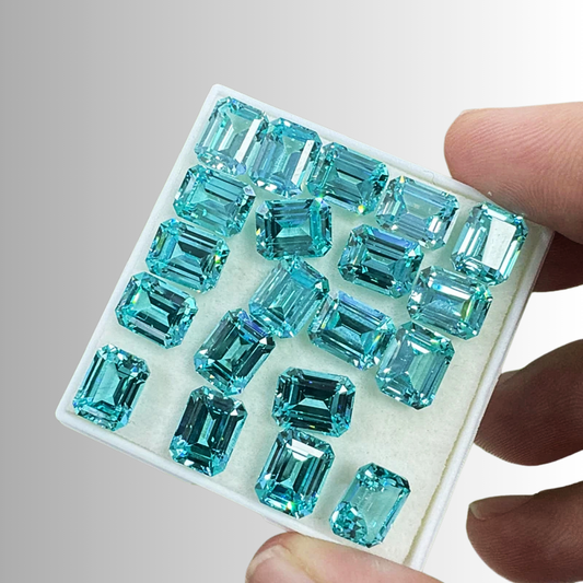 Tormalina Paraiba Lab Grown Taglio Smeraldo