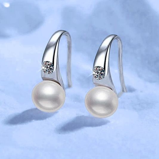 Orecchini di Design con Moissaniti e Perle Naturali