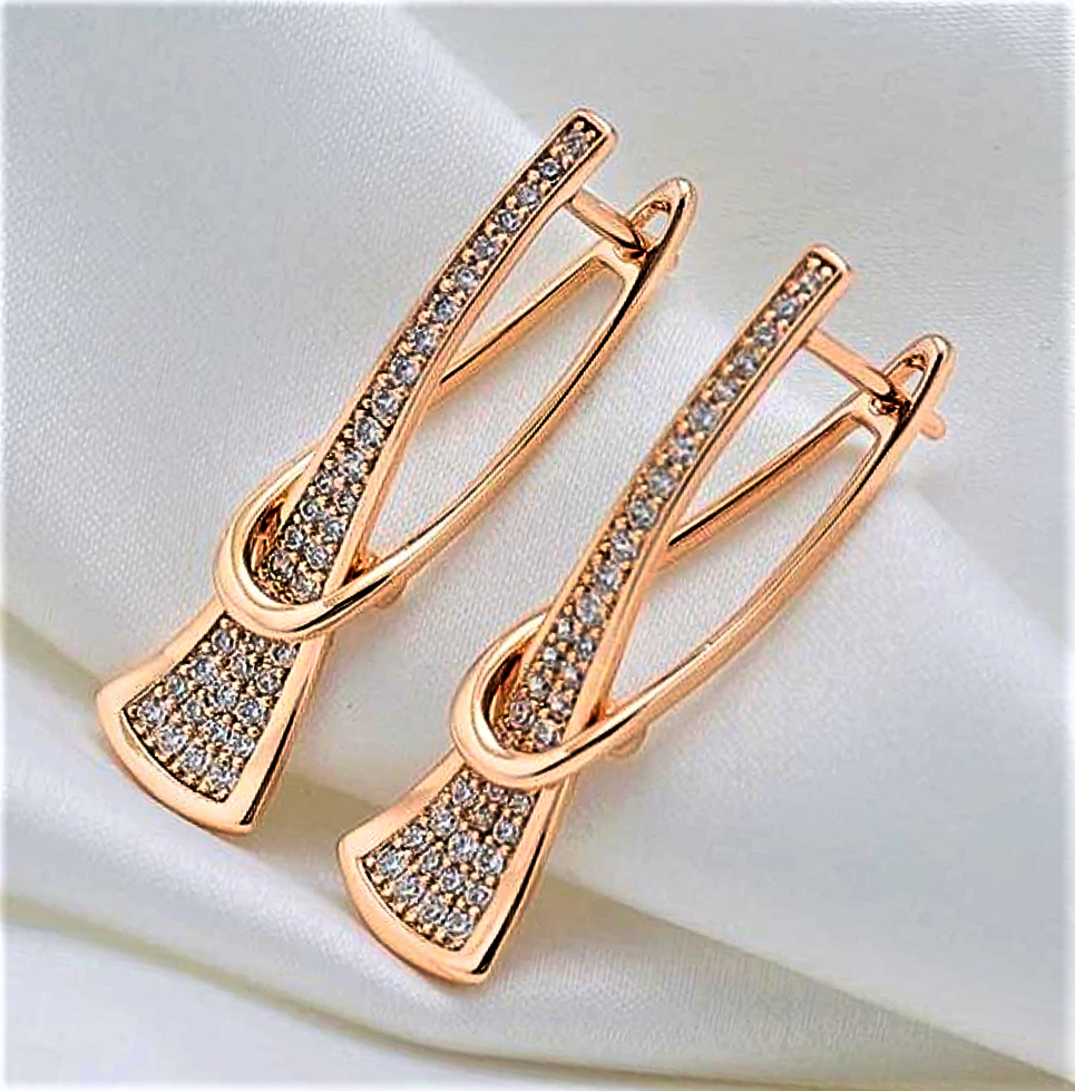 Pendientes "Radiant Rose": brillo y encanto