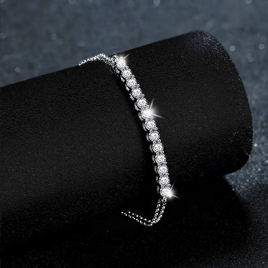 Bracciale a Maglie con Barretta di Moissaniti per ct 1,30