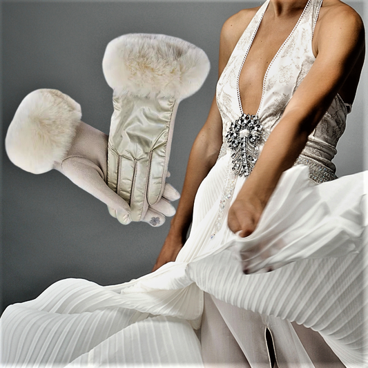 Guanti Touch Screen in Camoscio e Raso