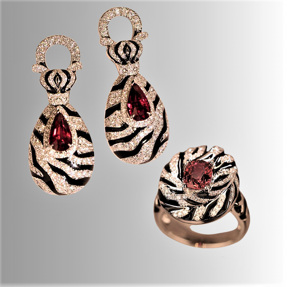 El set "Zebra Regale" corona tu elegancia