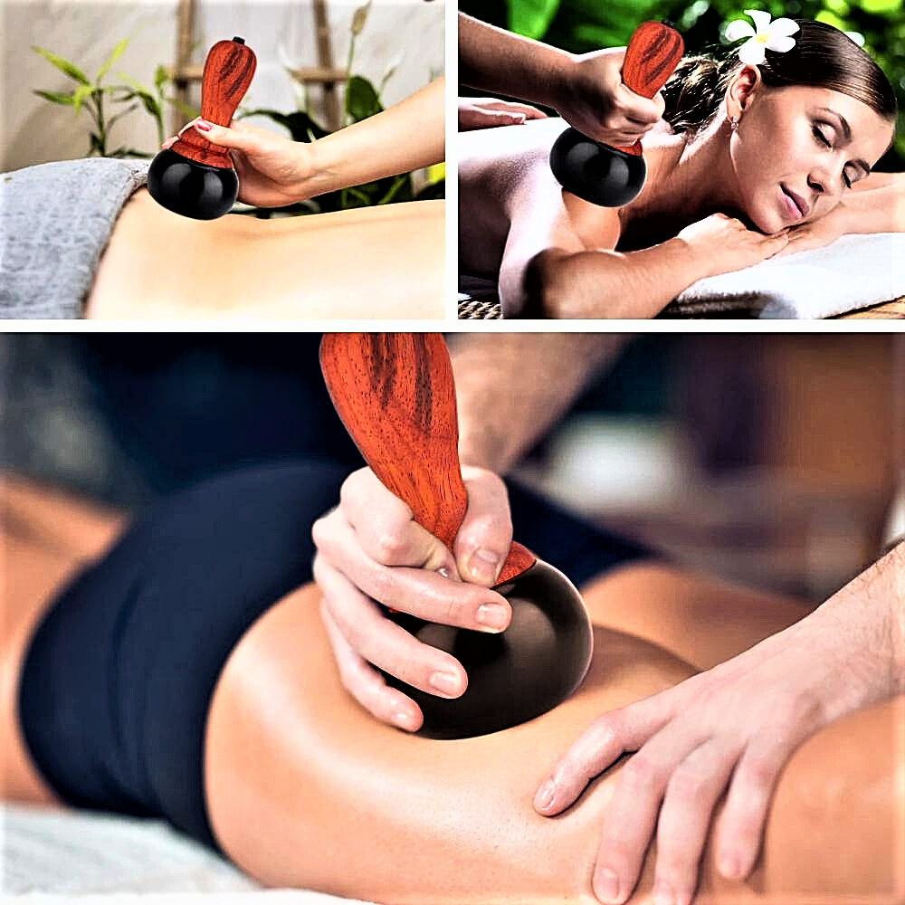 Gua Sha Professionale con Pietra di Bian per un Massaggio Rivoluzionario!
