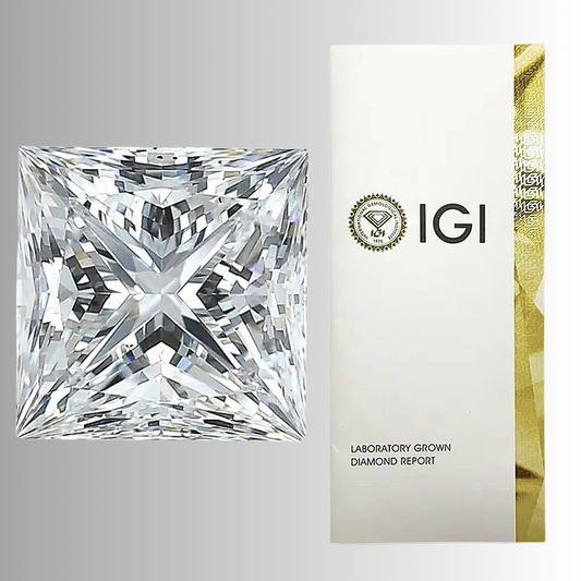 Diamanti Lab Grown Taglio Princess da ct 1,00 a ct 5,00
