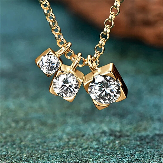 Collana Trittico Danzante – Luce in Movimento