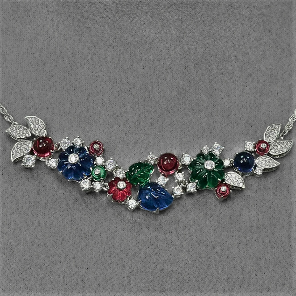 Collana Primavera con Gemme Coltivate