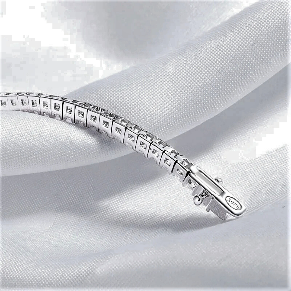 Bracciale Tennis a Griffes con Moissaniti D Color da mm 2.00