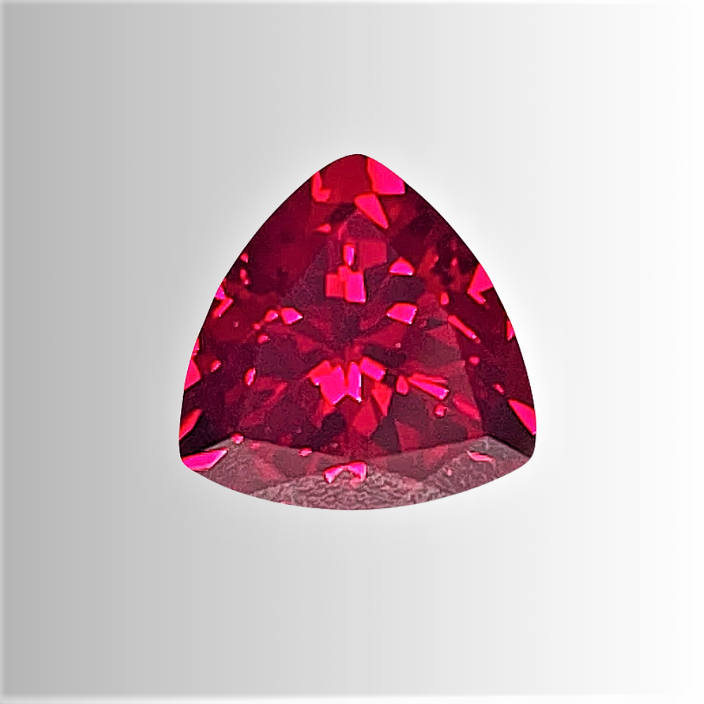 Rubini Lab Grown Taglio Trillion