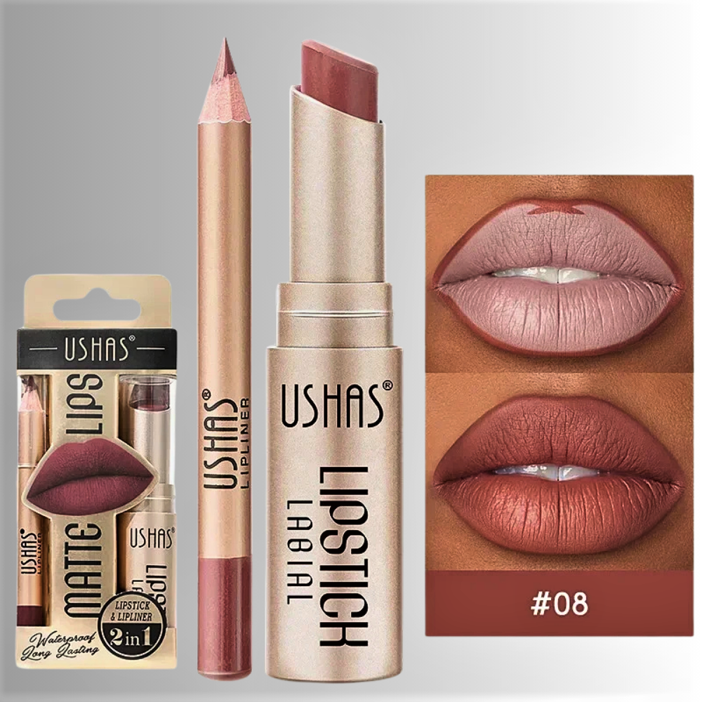Set Rossetto & Matita per labbra – Eleganza Senza Tempo, Comfort Assoluto