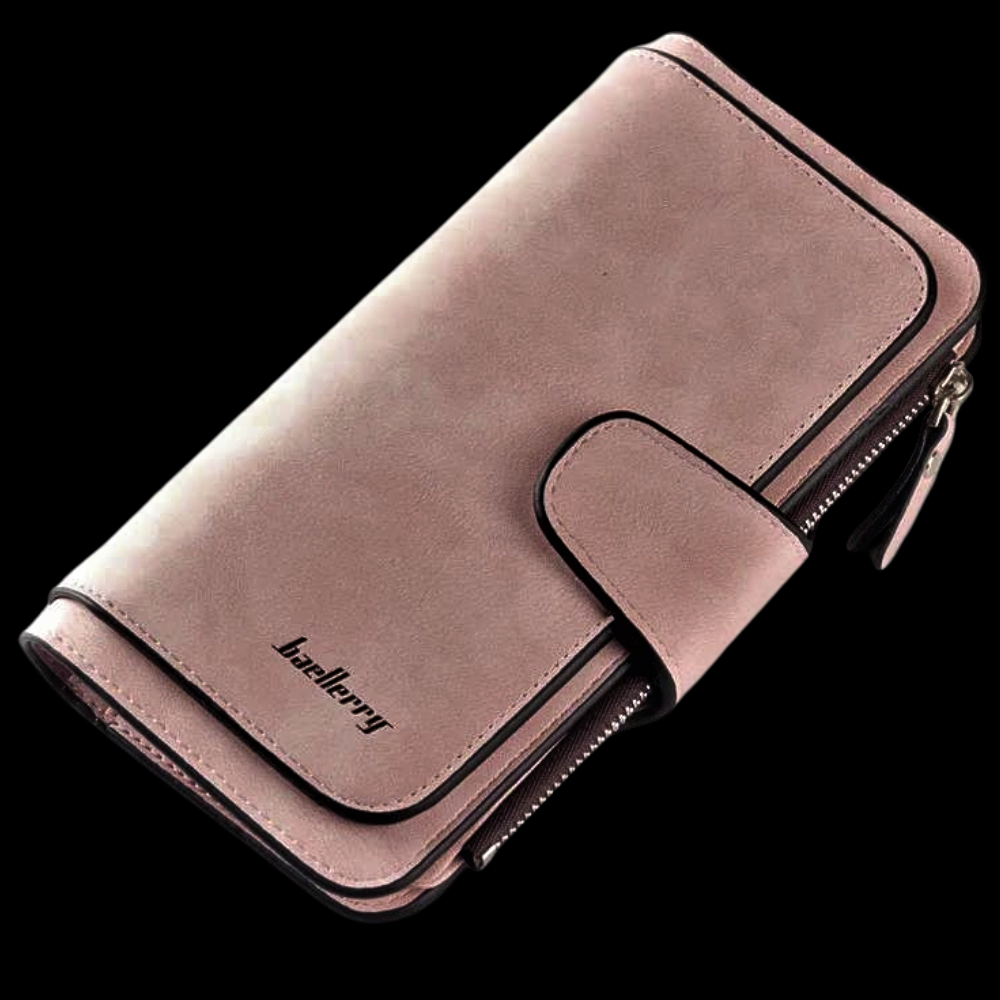 Cartera de gamuza elegante y funcional