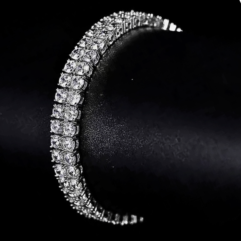 Bracciale a 2 File di Moissaniti