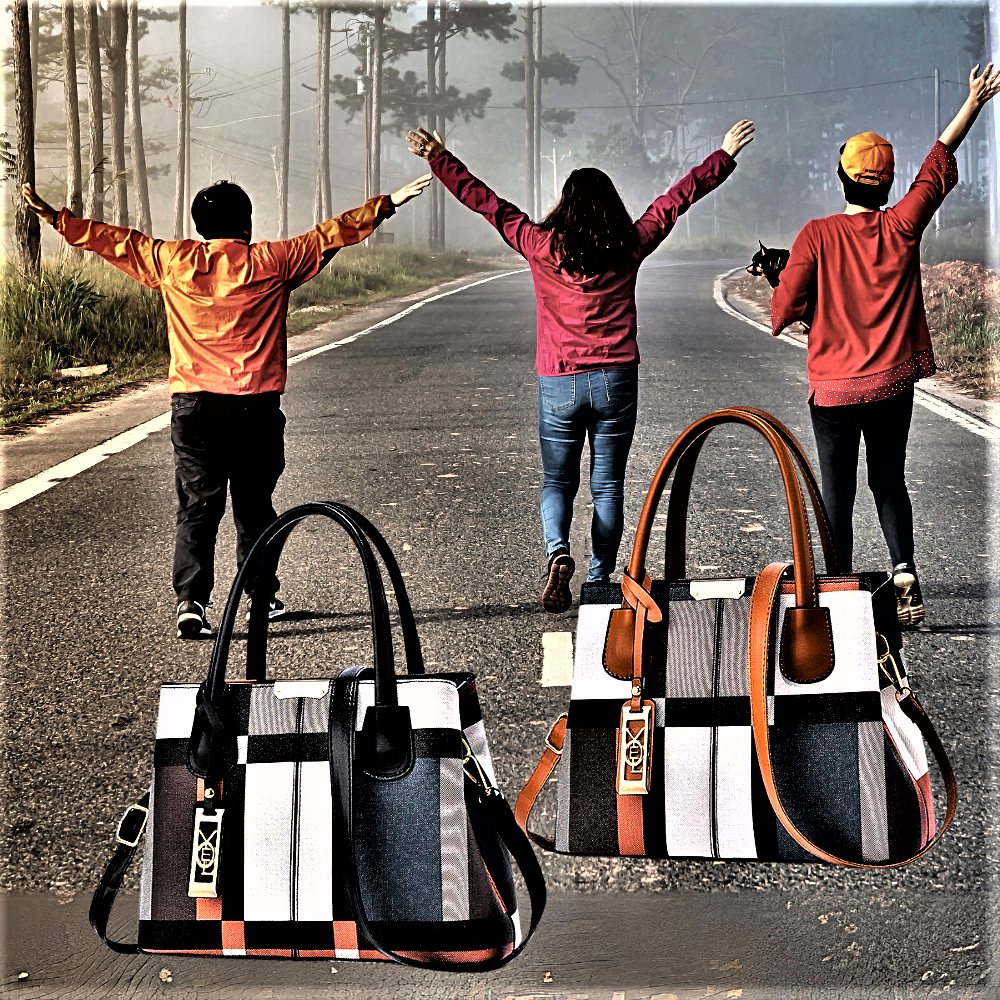 Bolso de moda de tela multicolor La originalidad se une a la modernidad