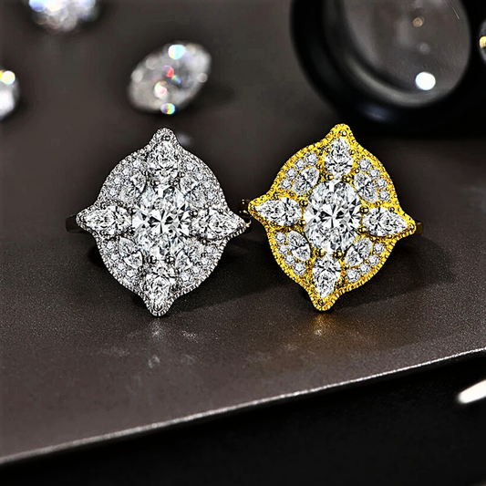 Fascione a Rombo con Moissaniti D Color