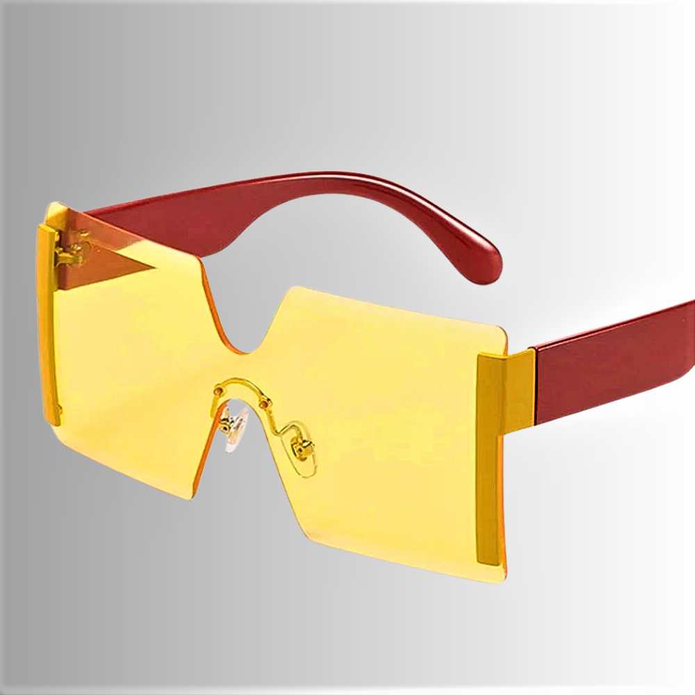 Gafas de sol cuadradas de gran tamaño, elegancia y diseño