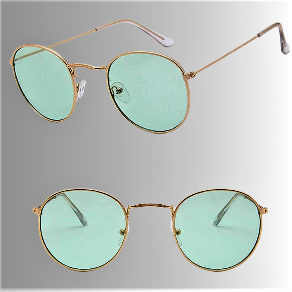 Gafas de sol "Pilot" Elegancia y color en metal