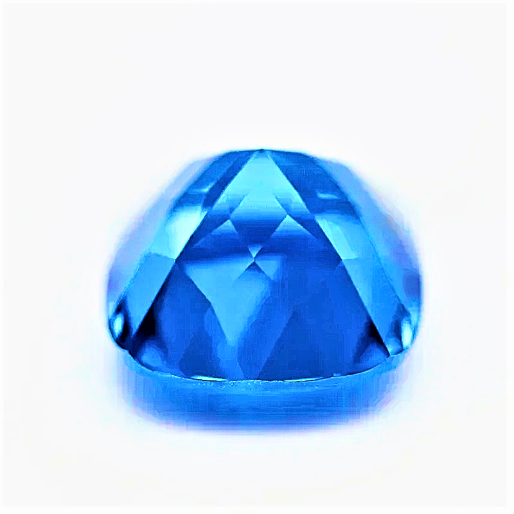 Spinello Blu Cobalto Lab Grown Taglio Cuscino Certificato