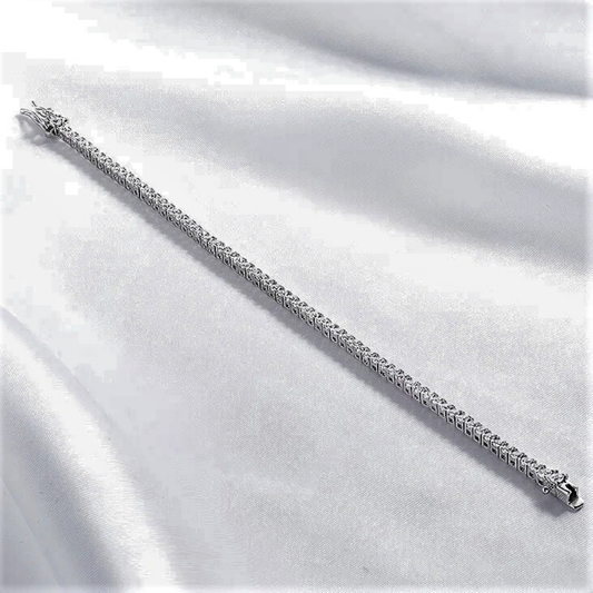 Bracciale Tennis a Griffes con Moissaniti D Color da mm 2.00