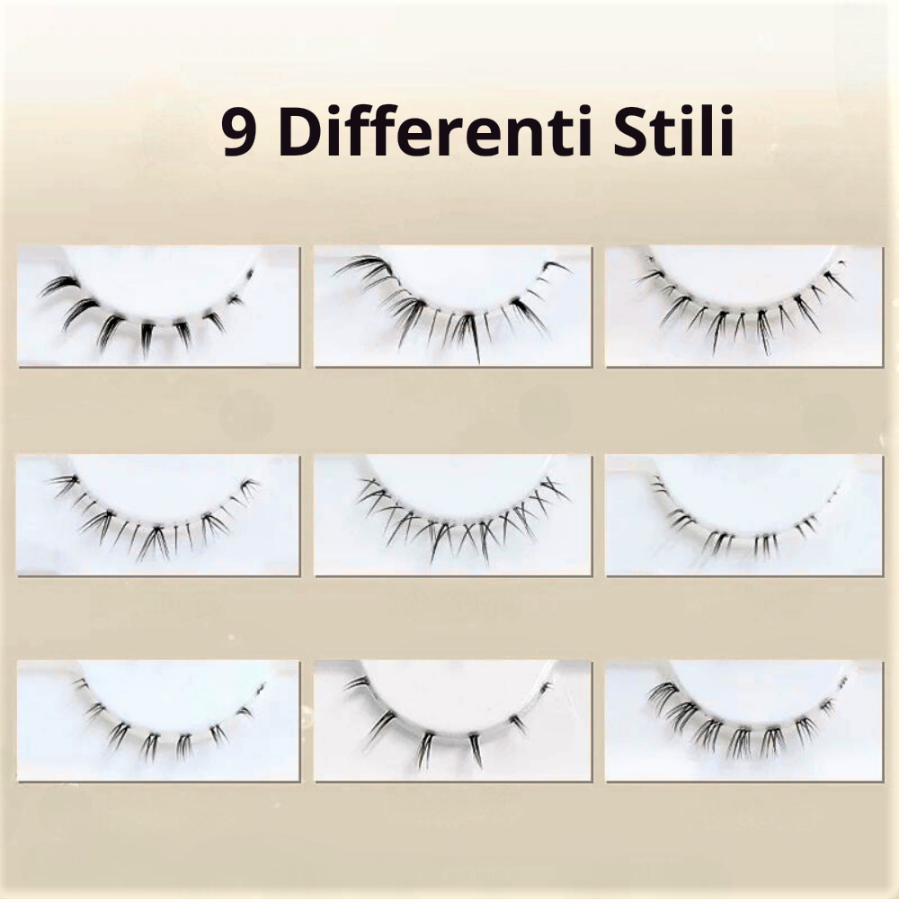 Set di 10 Paia di Extension Ciglia Inferiori