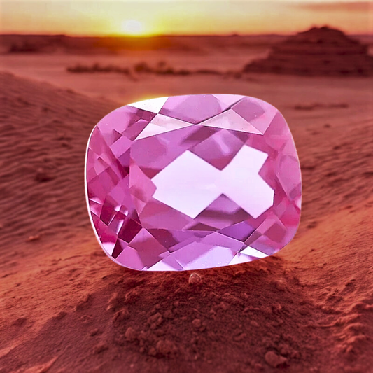 Alessandrite Lab Grown Taglio Cuscino Allungato