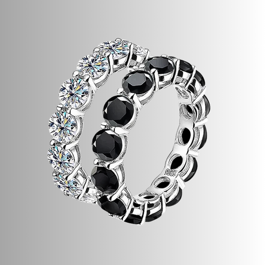 Mini Collezione di Eternity con Moissaniti Colorate