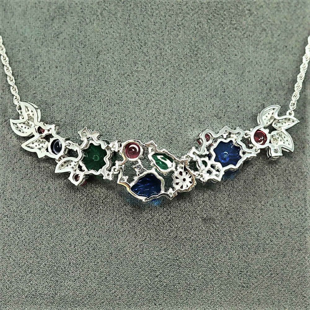 Collana Primavera con Gemme Coltivate