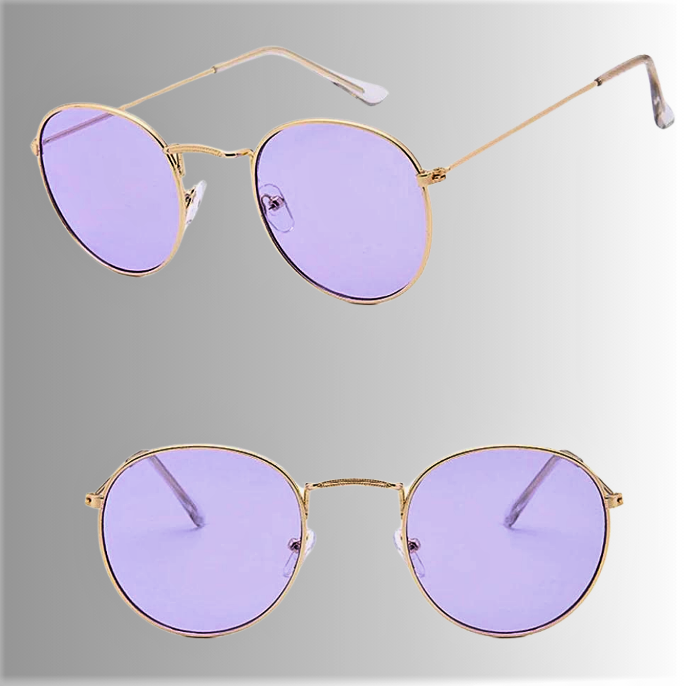 Gafas de sol "Pilot" Elegancia y color en metal