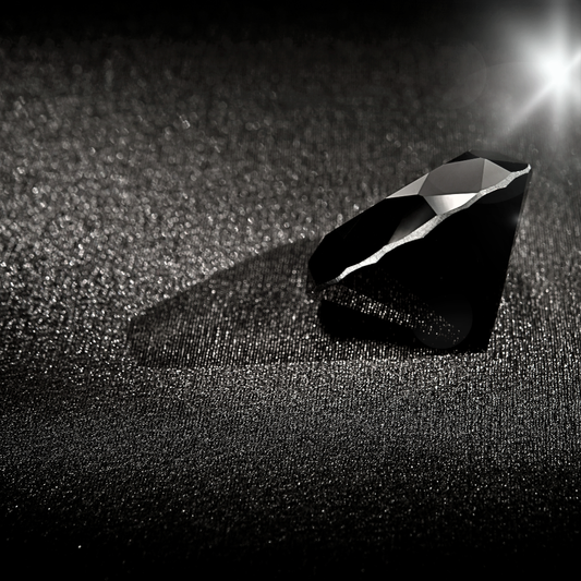 Moissanite Nera Taglio Brillante Certificata