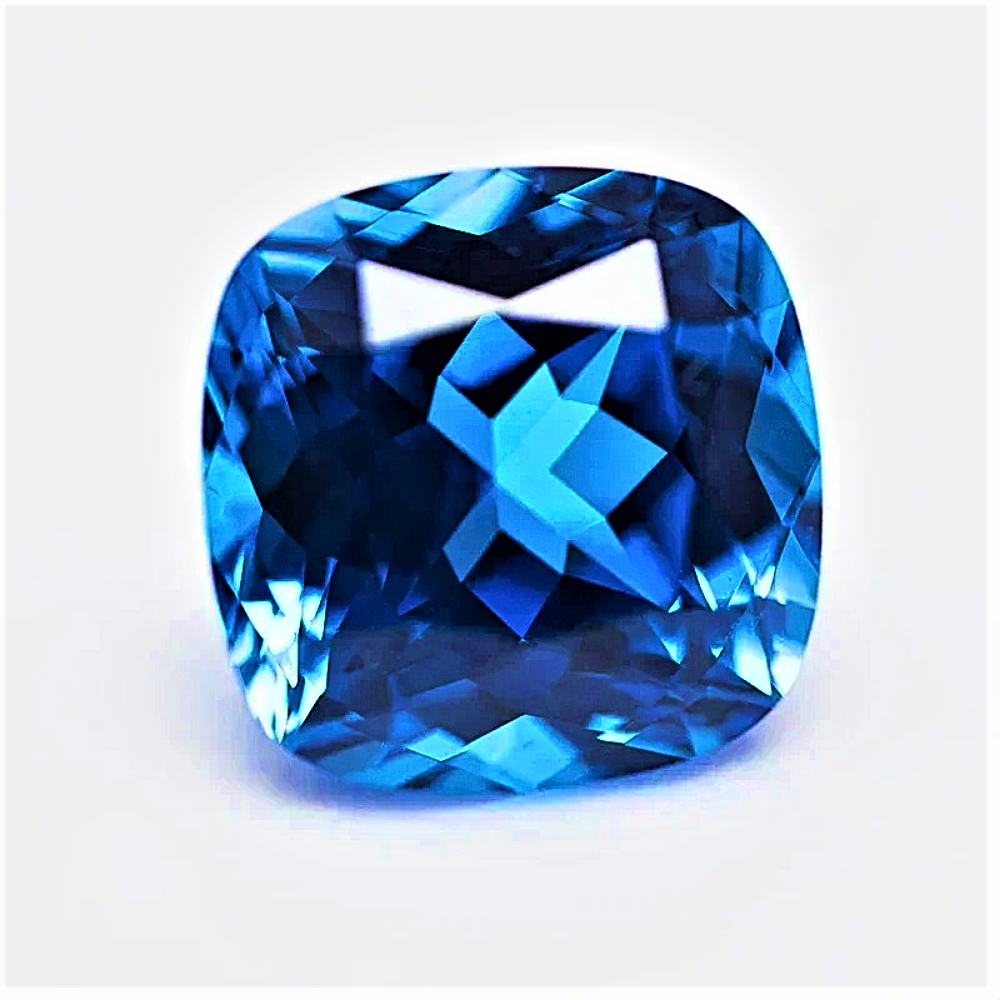 Spinello Blu Cobalto Lab Grown Taglio Cuscino Certificato