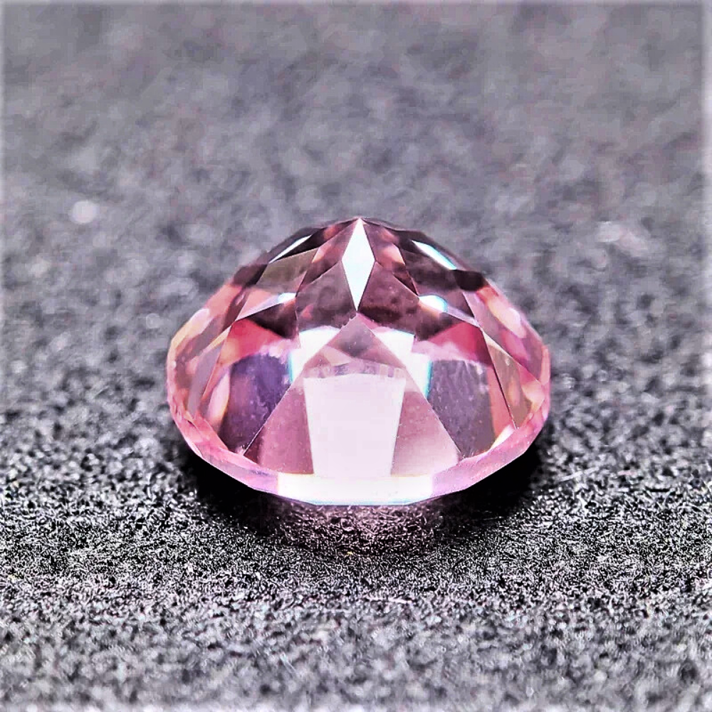 Zaffiro Rosa Lab Grown Taglio Brillante Certificato