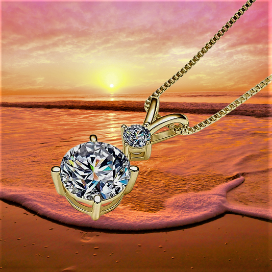 Collana "Sole e Stella" – Doppia Brillantezza, Un’Unica Eleganza