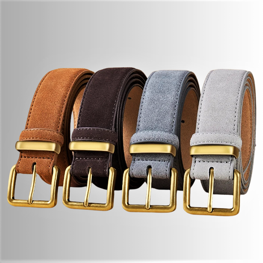 Cintura Scamosciata in Pelle di Vitellino