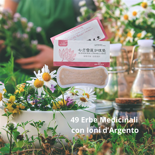 Assorbenti Intimi Curativi alle Erbe Medicinali e Ioni d'Argento