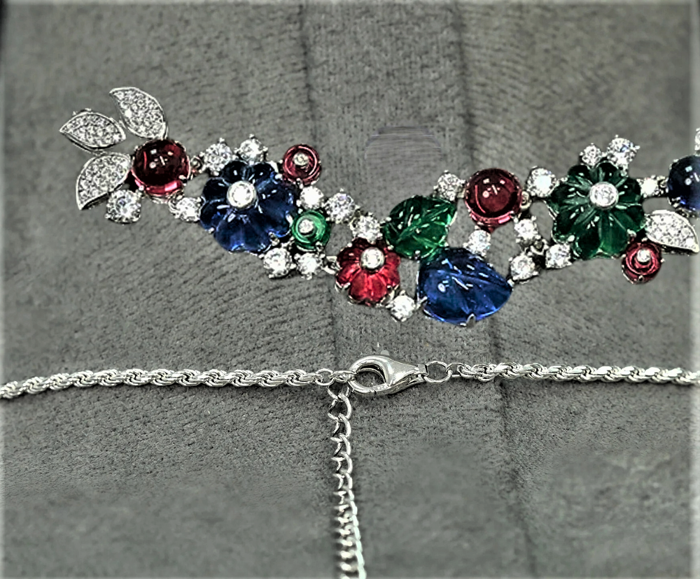 Collana Primavera con Gemme Coltivate