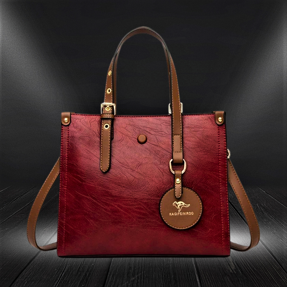 Bolso de piel de vacuno de 3 capas