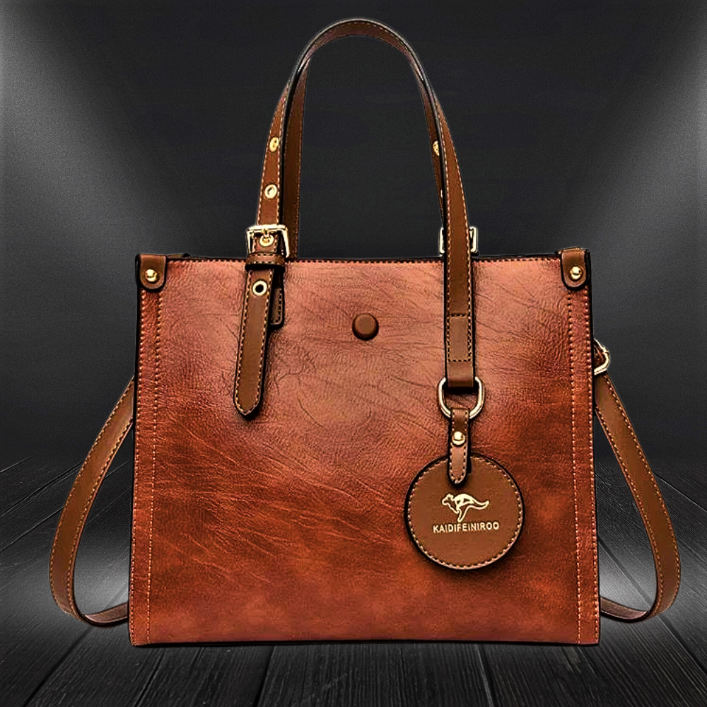 Bolso de piel de vacuno de 3 capas