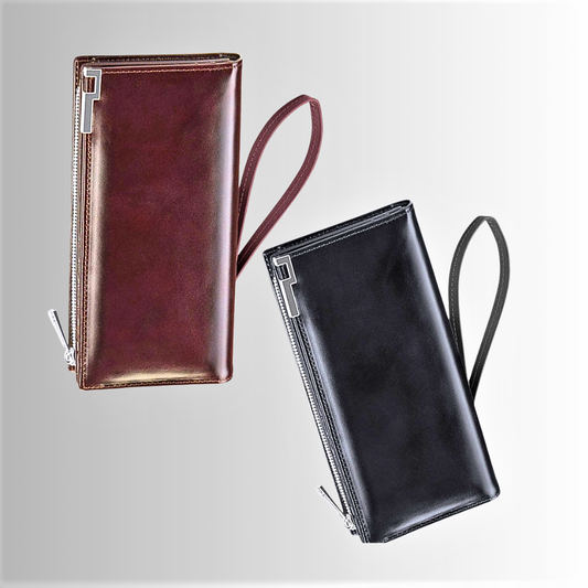 Portafoglio in Doppio Strato di Pelle di Vacchetta