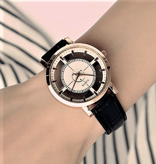Reloj de cuarzo transparente "Charme Vintage"