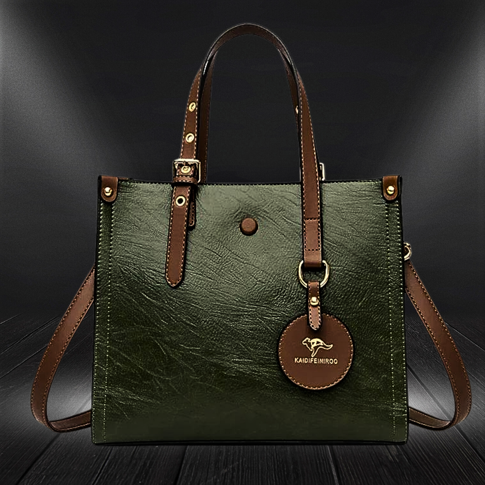Bolso de piel de vacuno de 3 capas
