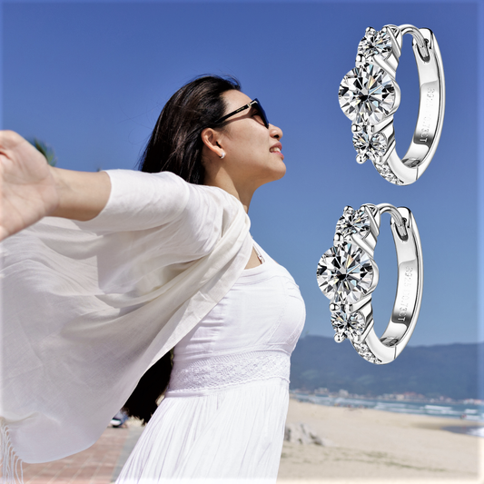 Orecchini "Trilogia Celeste" – Equilibrio, Simmetria, Brillantezza