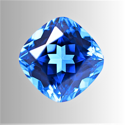 Spinello Blu Cobalto Lab Grown Taglio Cuscino