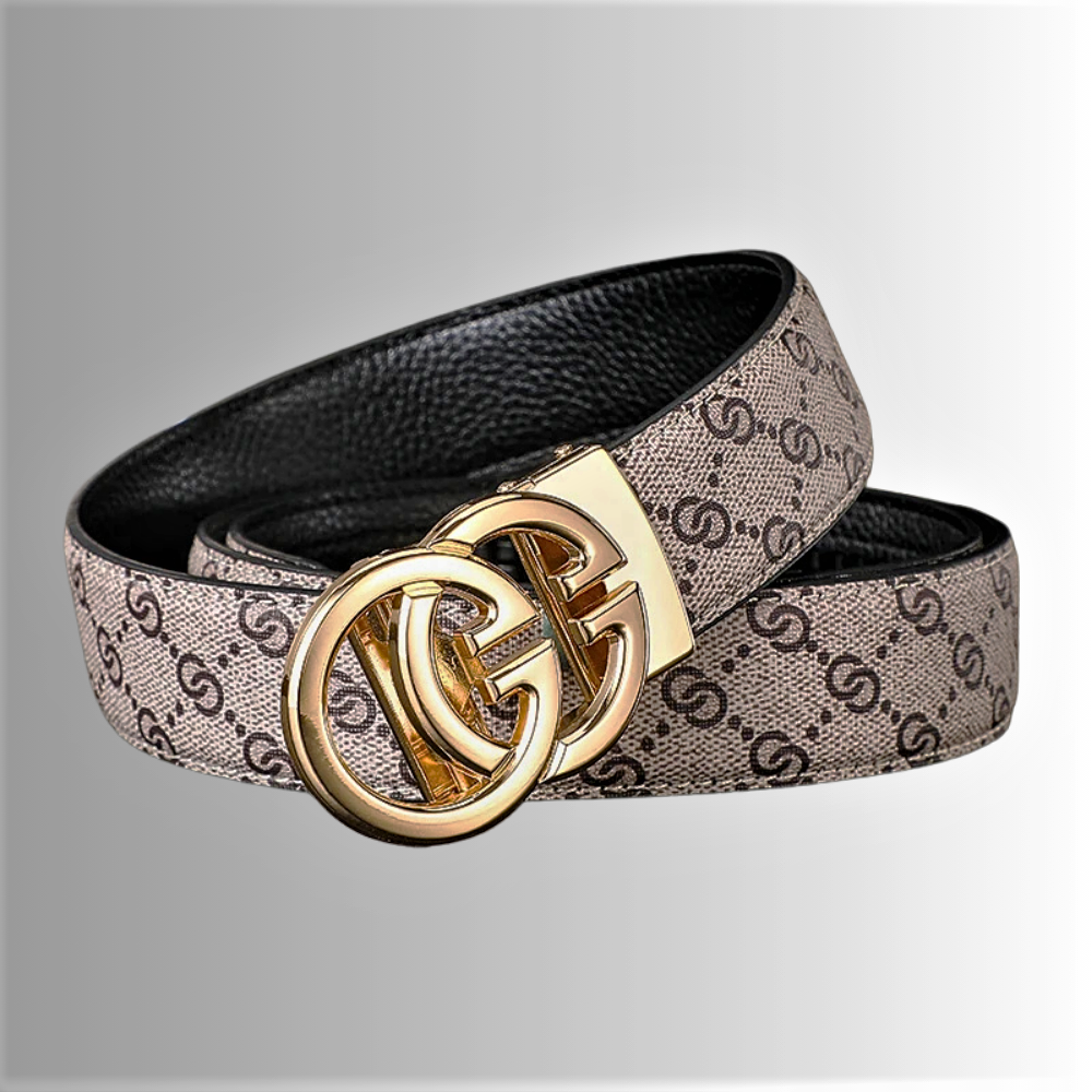Cintura Unisex in Stile Gucci in Pelle di Vitellino
