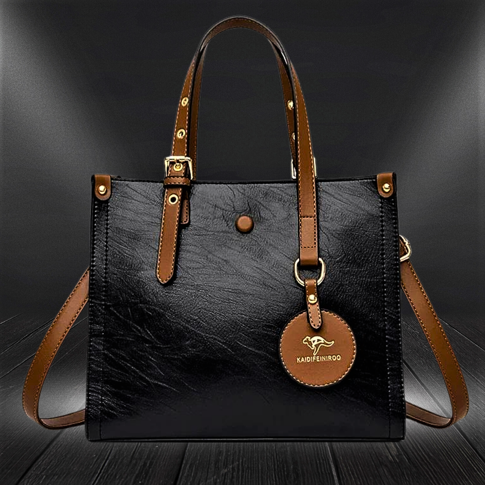 Bolso de piel de vacuno de 3 capas