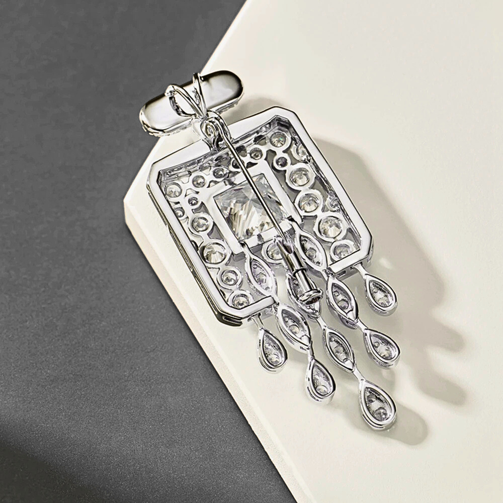 Collana Stile Liberty con Pendente/Spilla in Diamanti Lab Grown